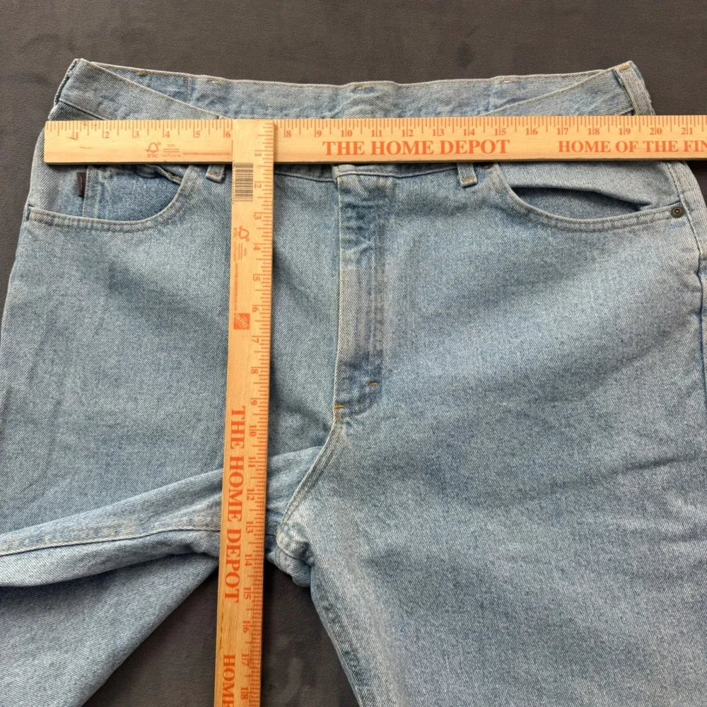 Vintage Denim Riders Jeans Mens Light Wash Straight Leg Blue Cotton Pants